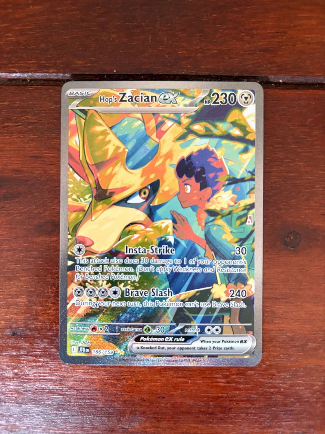 Hop’s Zacian ex #186