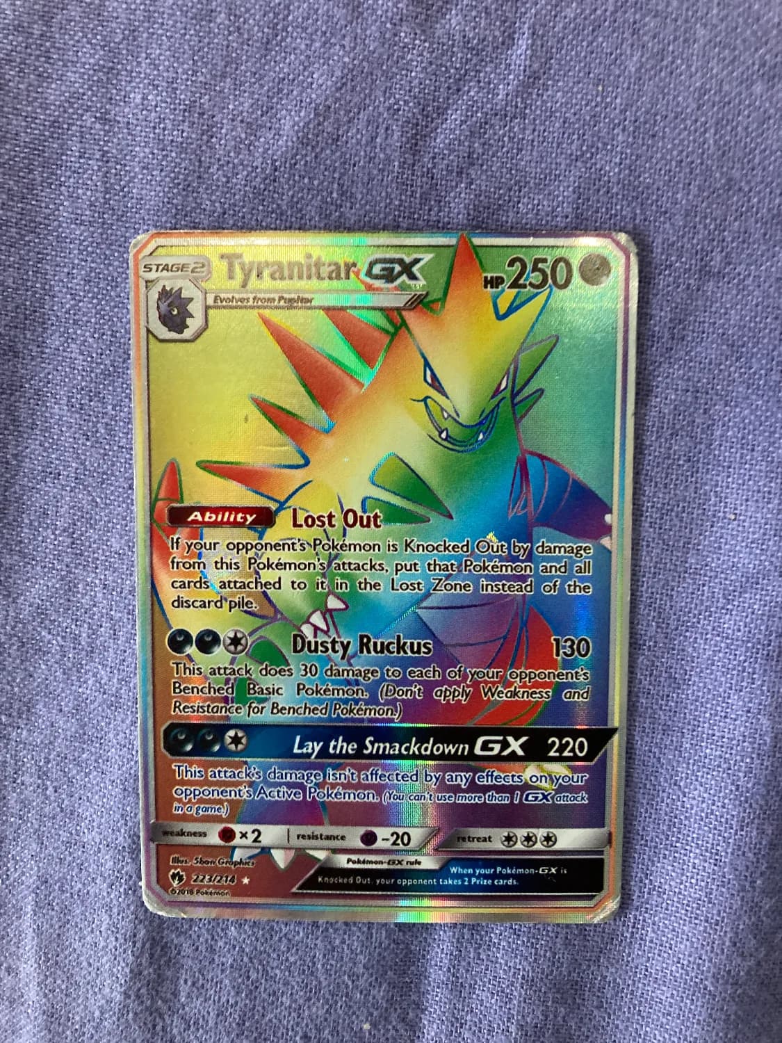 Tyranitar-GX — Lost Thunder 223