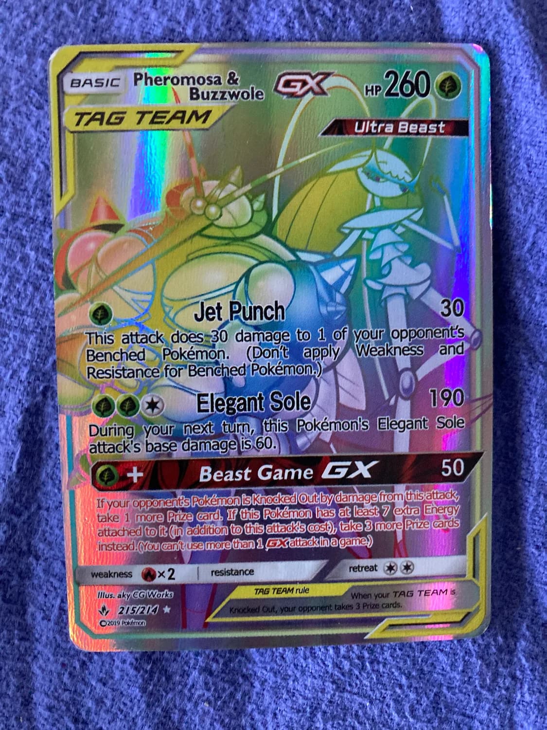 Pheromosa & Buzzwole-GX — Unbroken Bonds 215