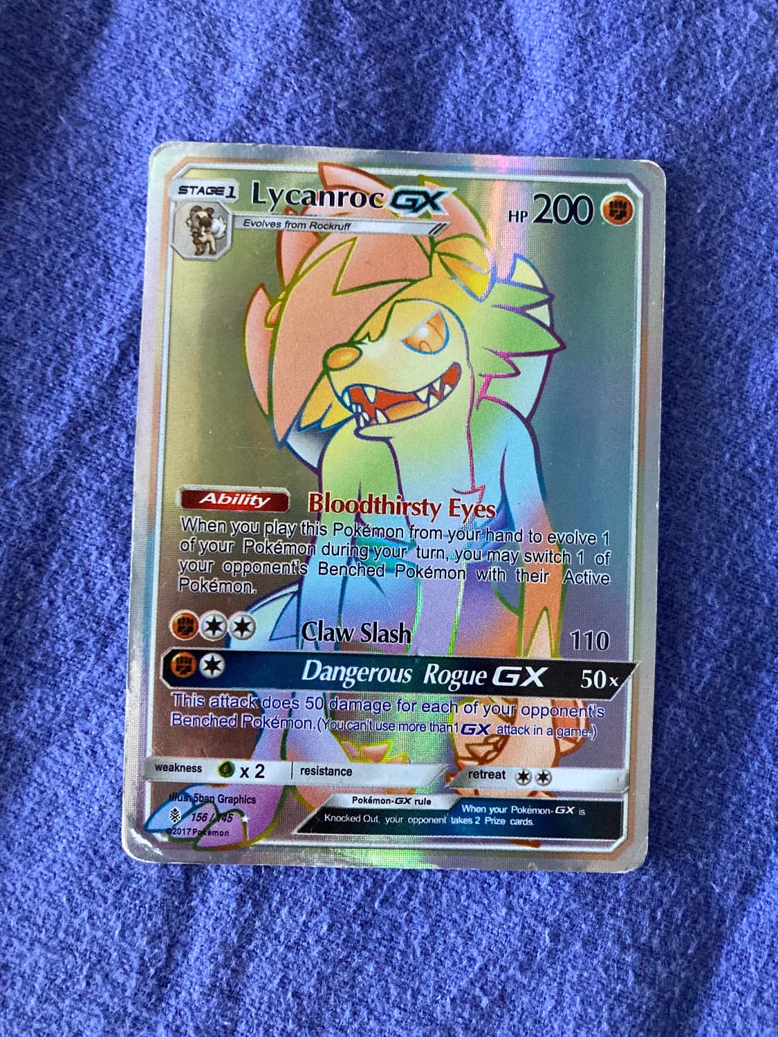 Lycanroc-GX — Guardians Rising 156